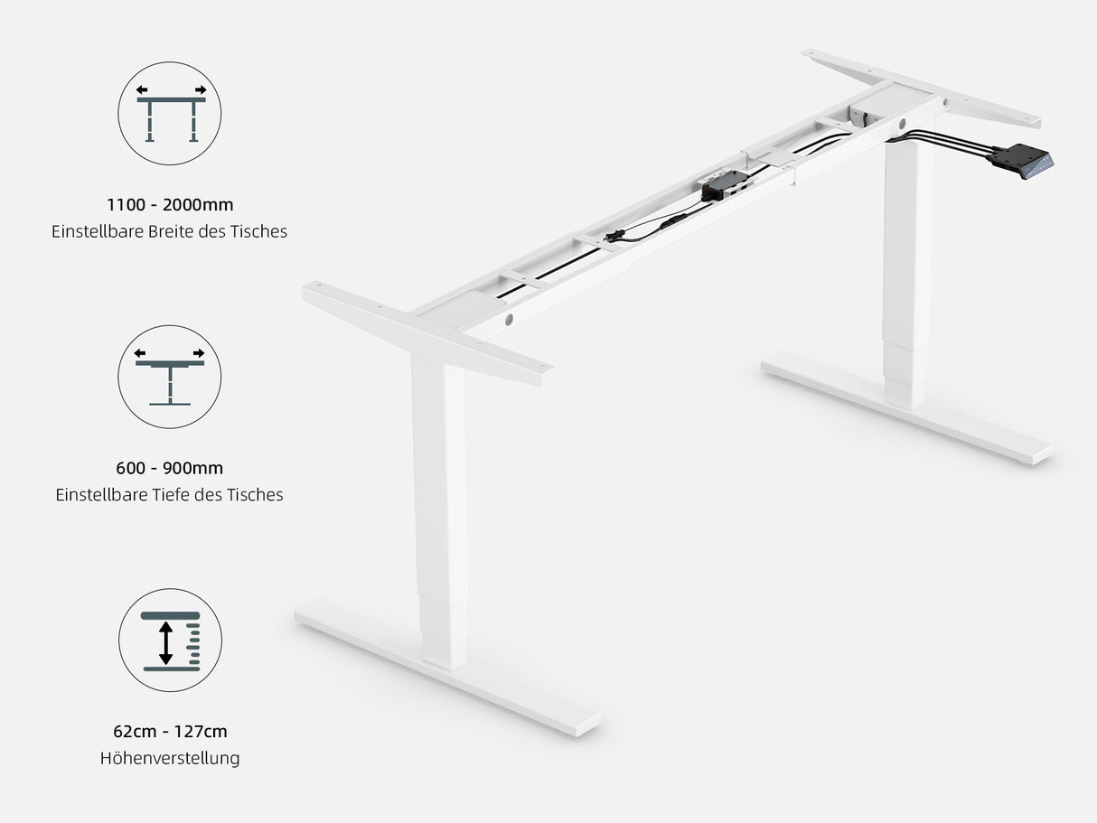 Maidesite T2 Pro Plus - Bureau assis debout électrique