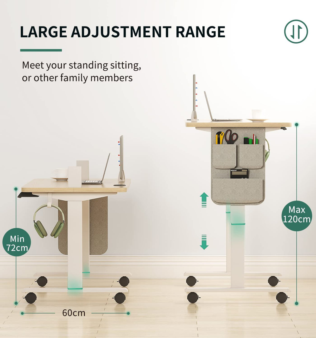 Maidesite SN1 - Bureau à hauteur réglable électriquement