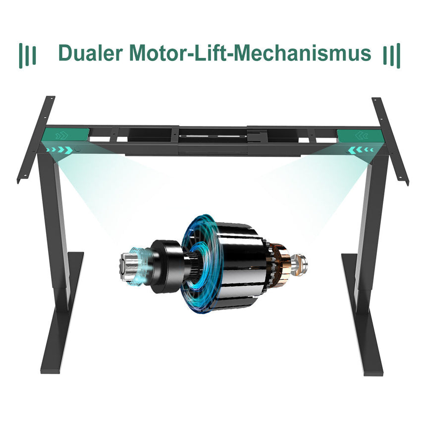 Zweimotoriges Stehpult Gestell