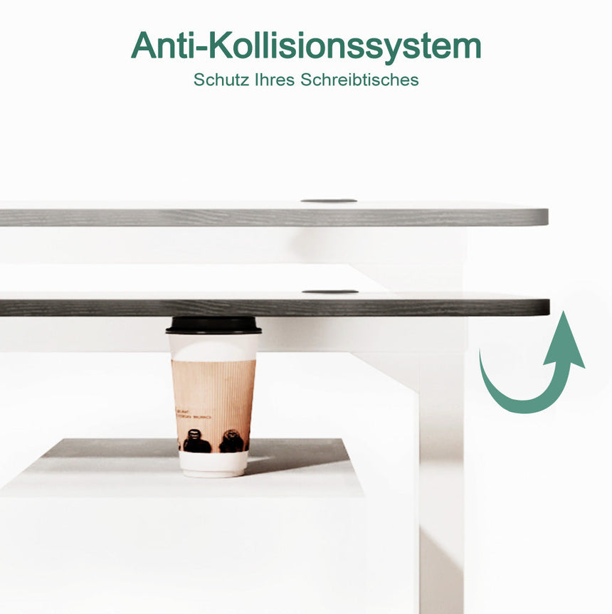 Antikollisionssystem, zum Schutz Ihres Schreibtisches