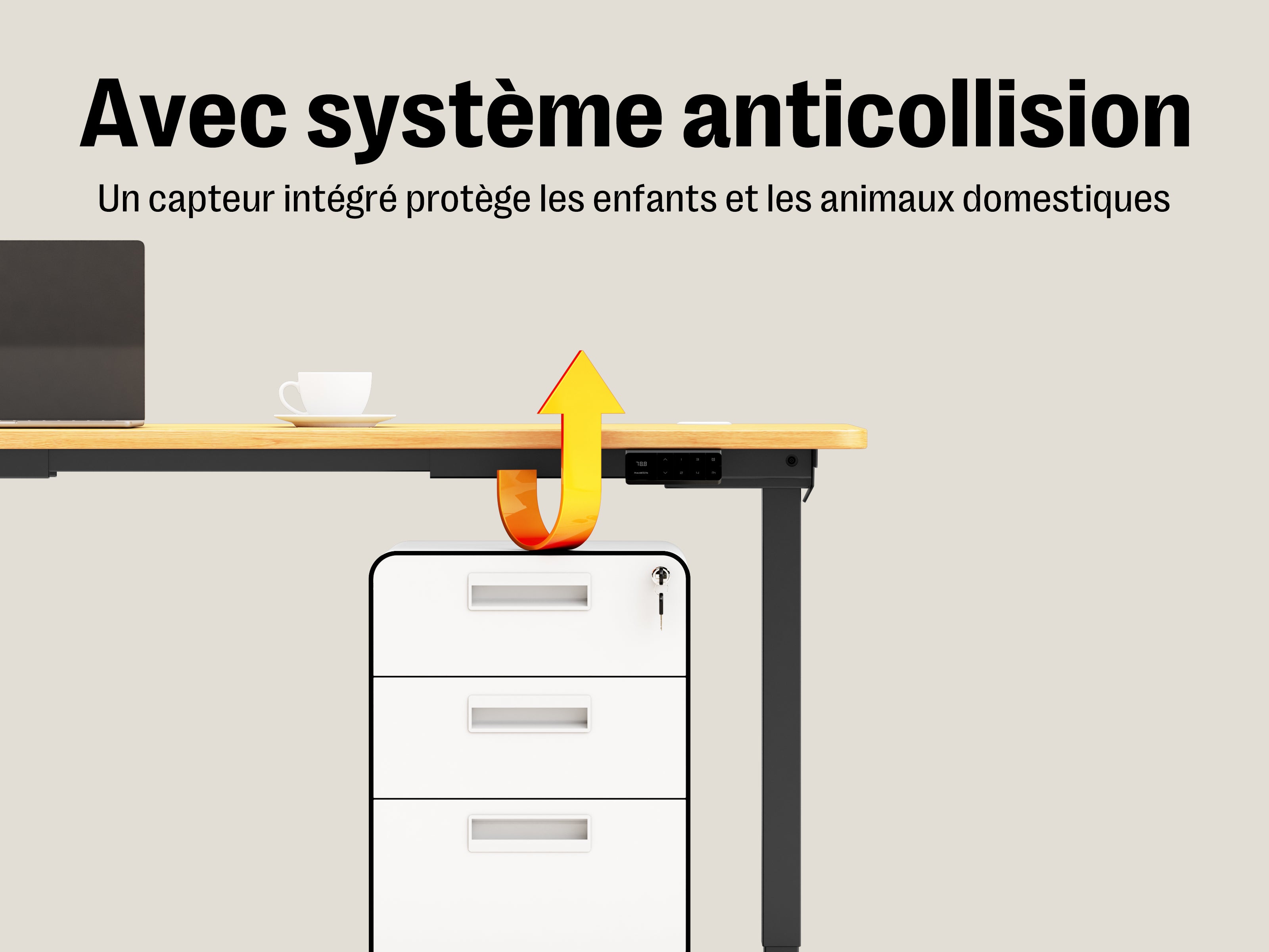 Bureau debout électrique Maidesite T2 à double moteur