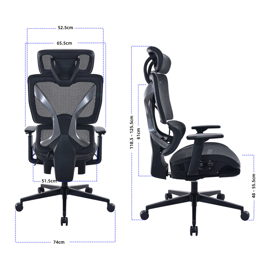 Chaise de bureau ergonomique Maidesite EC6 avec support lombaire