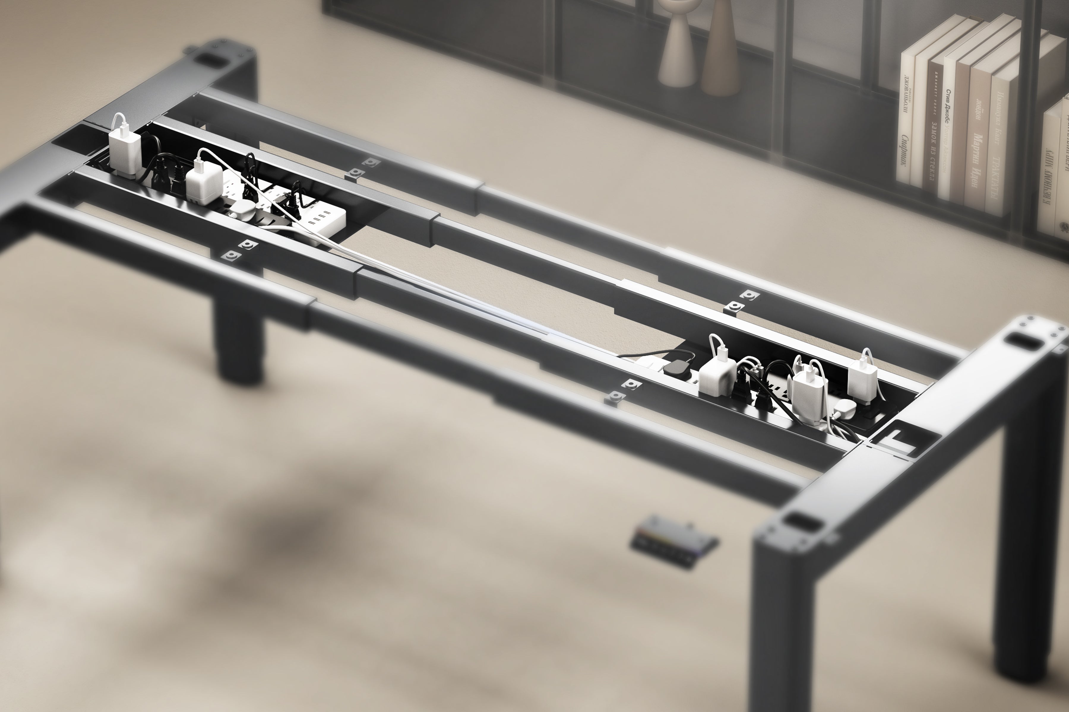 <p>Grand passage de câbles</p>