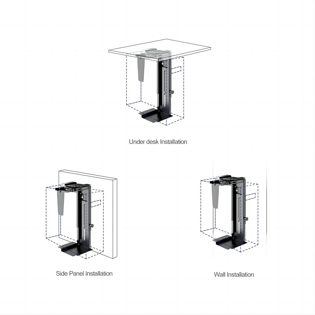 Maidesite Supports pour boîtiers d'ordinateurs