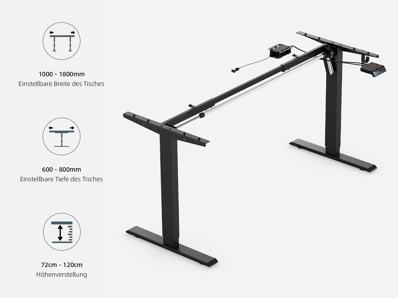 Maidesite T1 Pro - Châssis réglable en hauteur électriquement