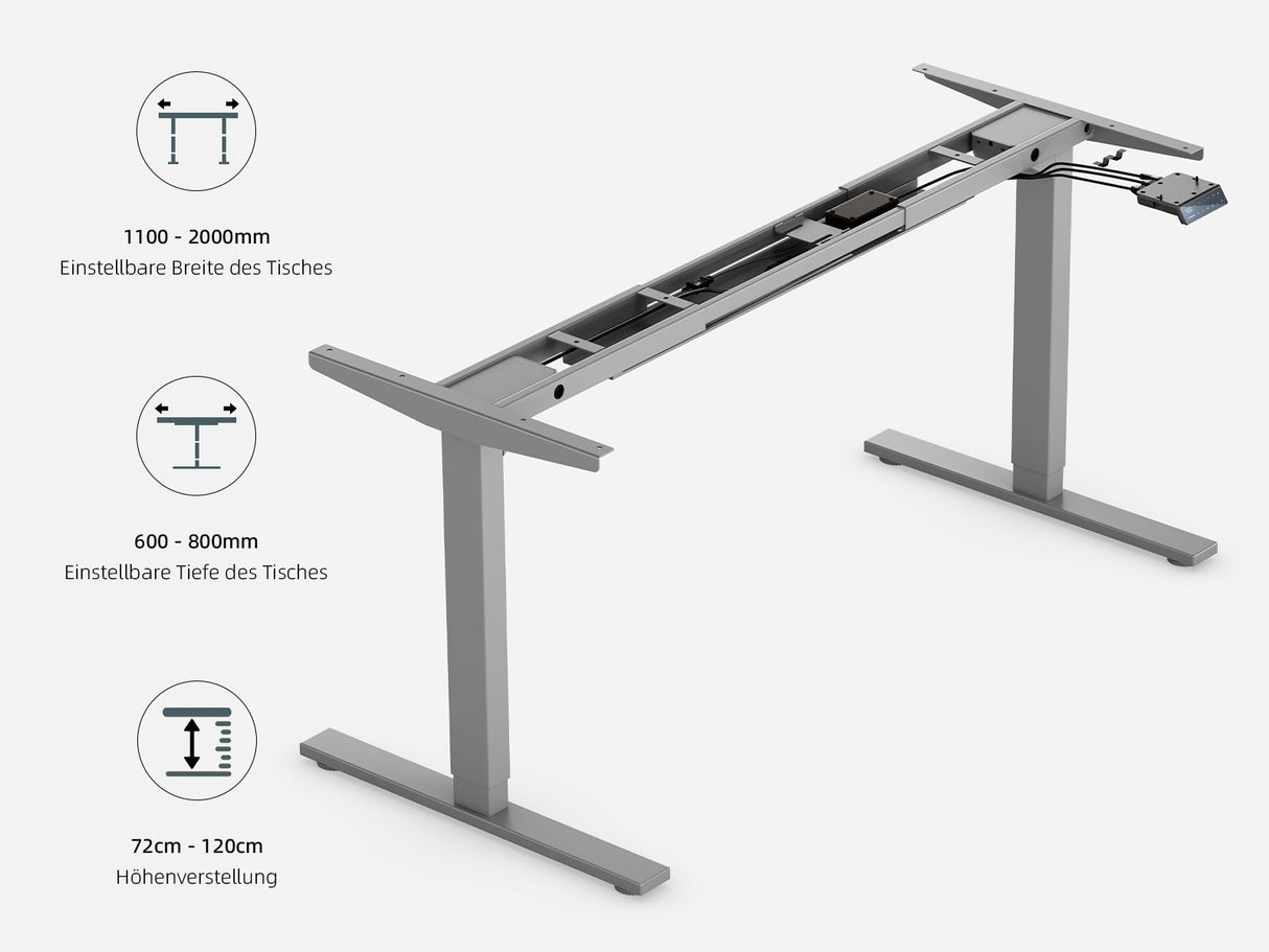 Maidesite T2 Pro - Châssis réglable en hauteur électriquement