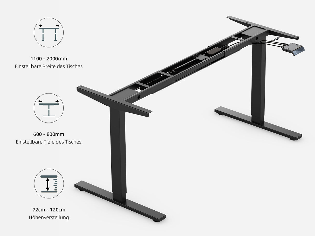 Maidesite T2 Pro - Châssis réglable en hauteur électriquement