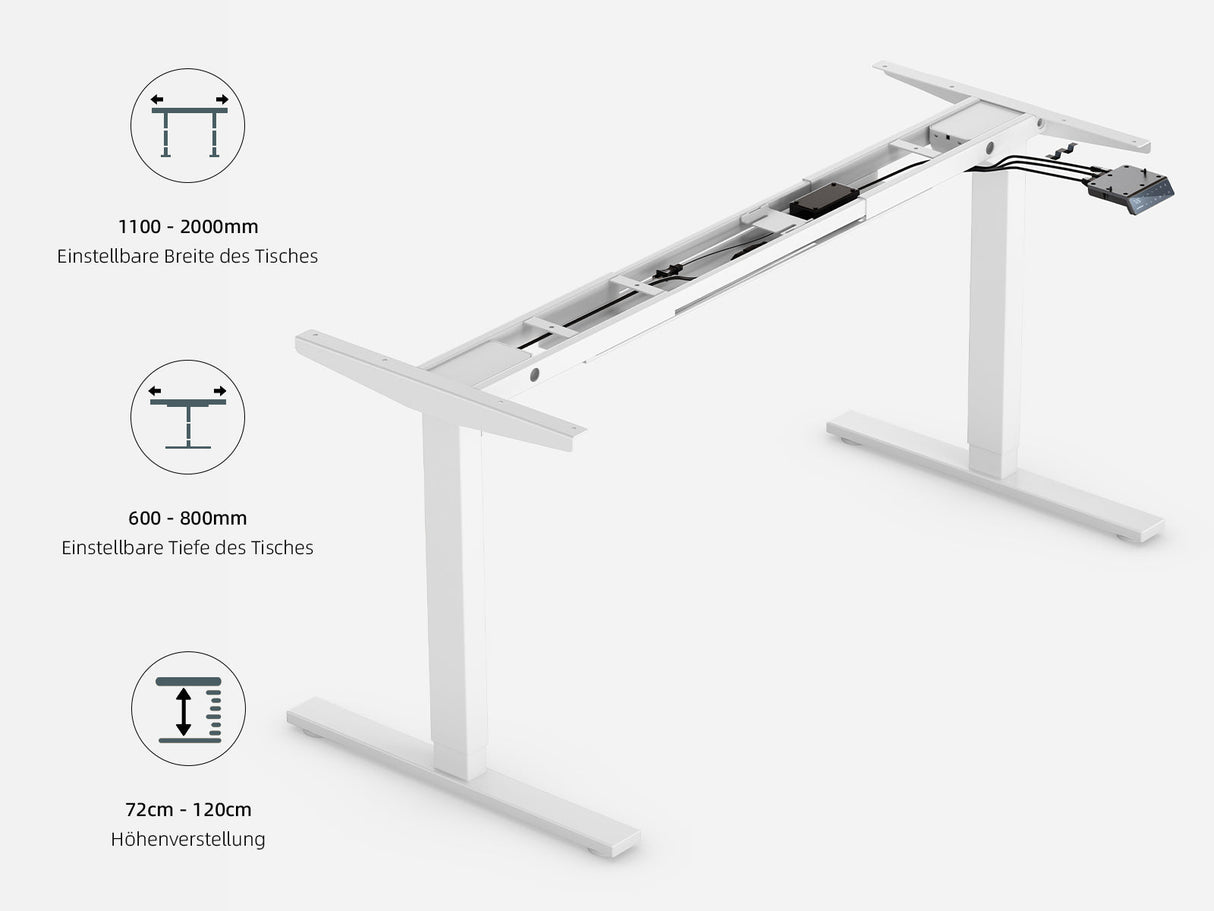 Maidesite T2 Pro - Châssis réglable en hauteur électriquement