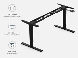 Maidesite T2 Pro Plus - Bureau assis debout électrique