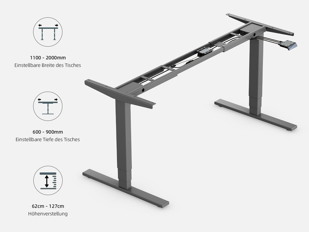 Maidesite T2 Pro Plus - Bureau assis debout électrique
