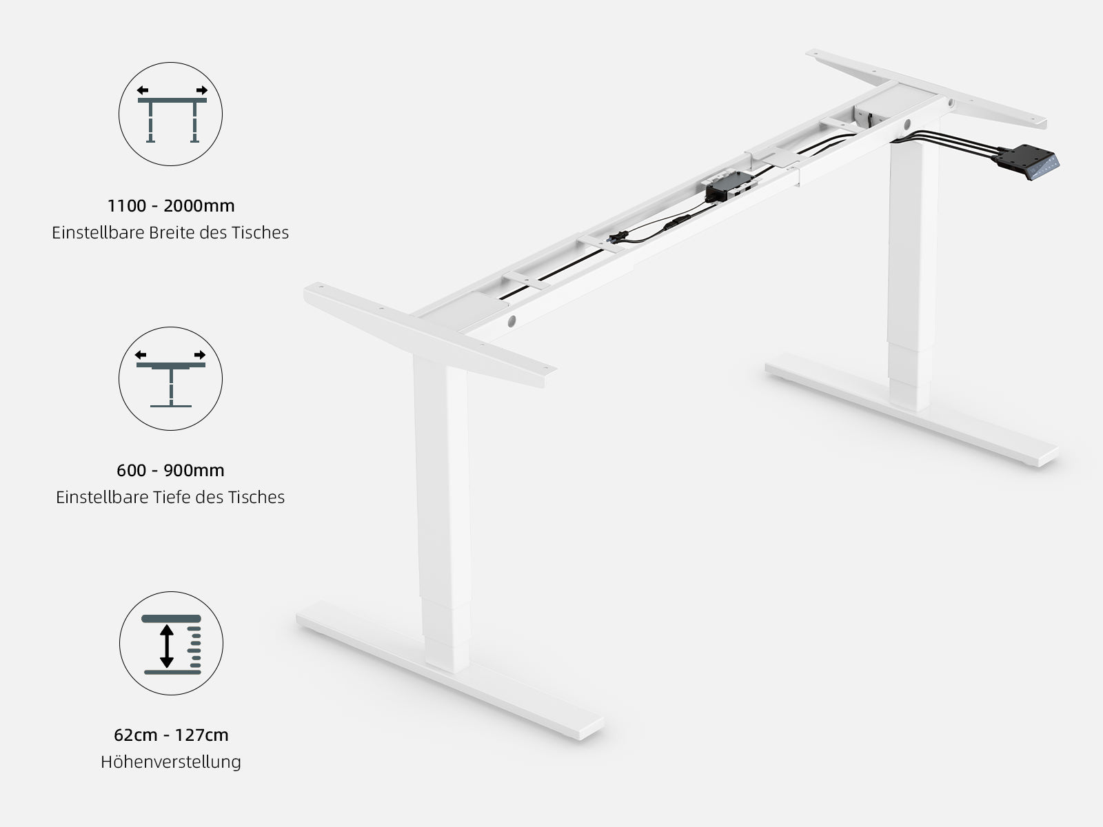 Maidesite T2 Pro Plus - Bureau assis debout électrique
