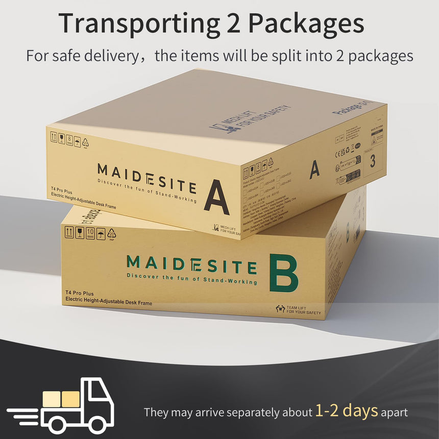Maidesite T4 Pro Plus - Bureau assis debout électrique