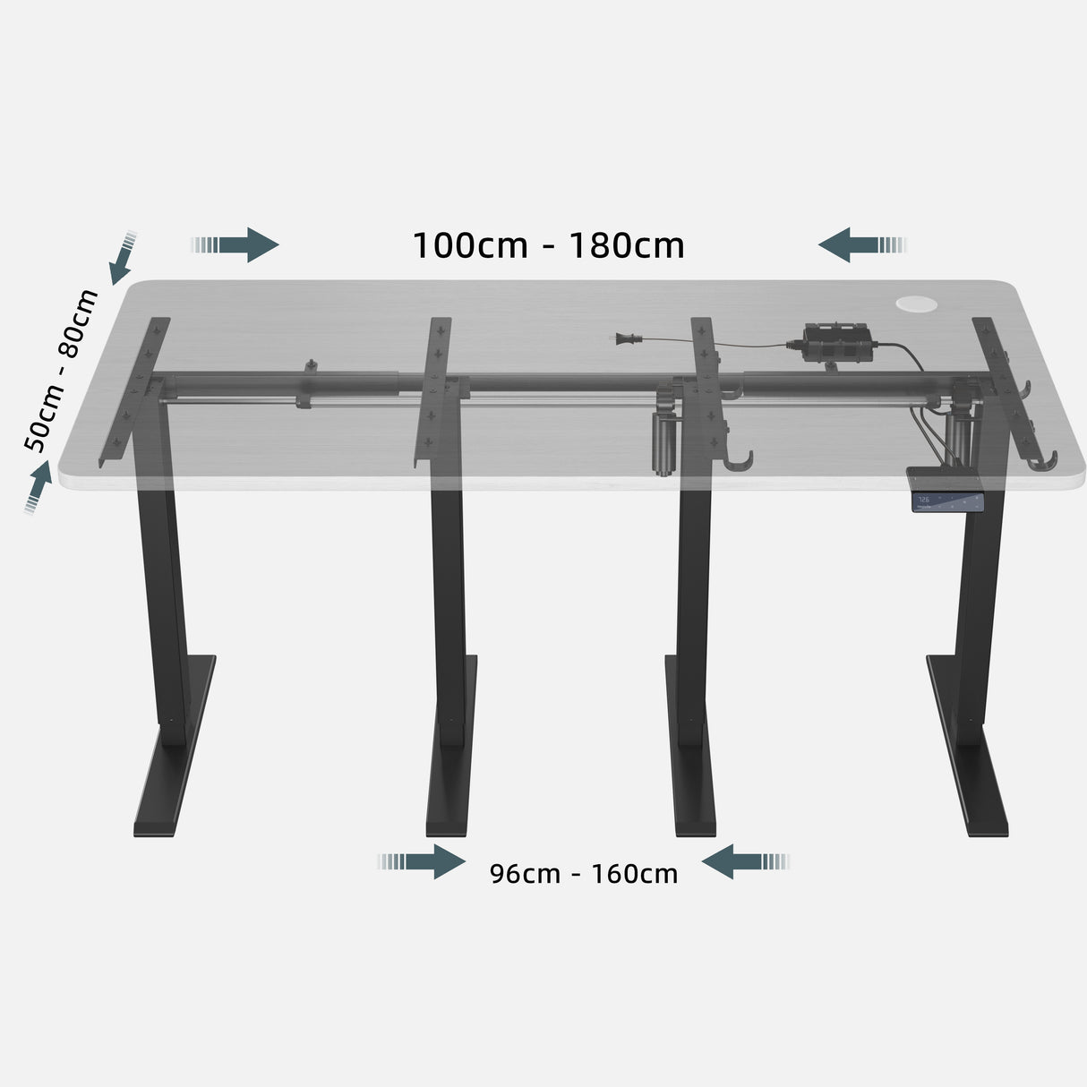 Maidesite T1 Pro - Châssis réglable en hauteur électriquement