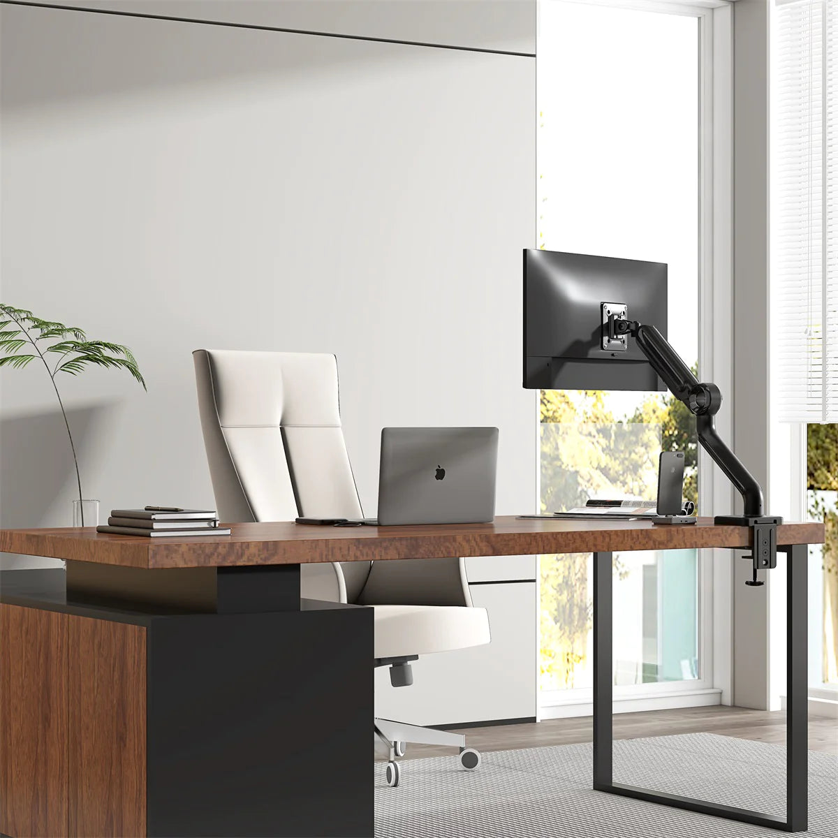 Maidesite Bras de moniteur en aluminium  de bureau à bras unique