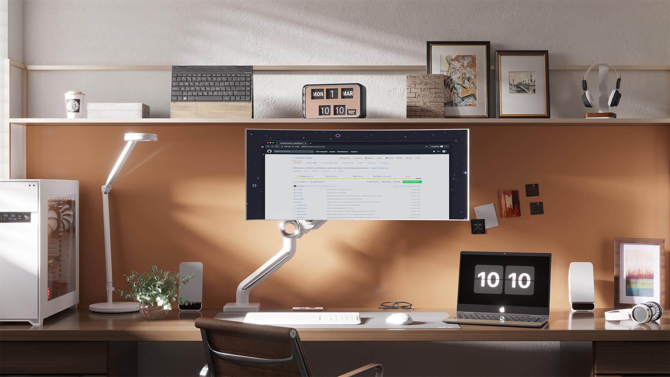 Maidesite Bras de moniteur en aluminium  de bureau à bras unique