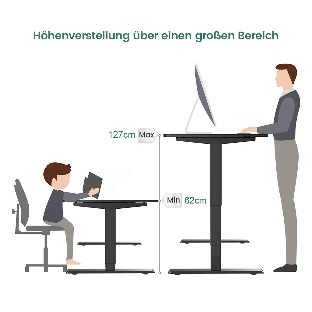 Höhenverstellbarer Rahmen für 5-6,3 ft Personen