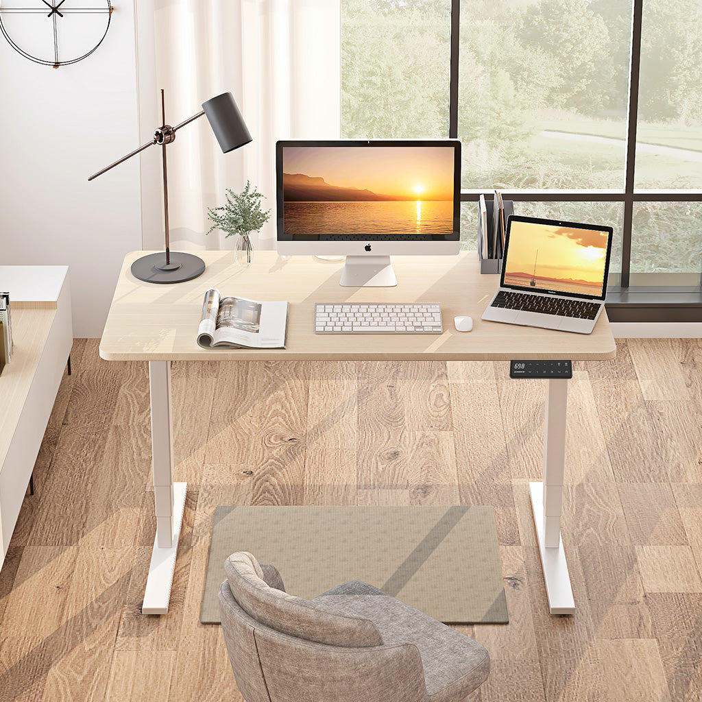 Weiß-Elektrisch höhenverstellbarer Schreibtisch für das Home Office